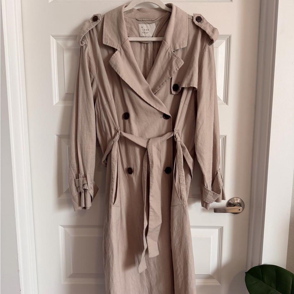 a new day Light Tan Trench Coat